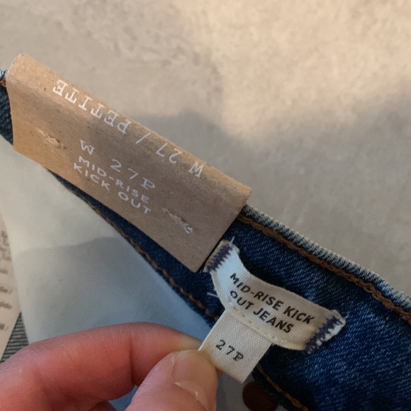 NWT Madewell Petite Kick Out Crop Jeans (27P) - Picture 8 of 10